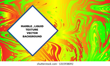 Mixture of acrylic paints. Liquid marble texture. Fluid art. Applicable for design cover, presentation, invitation, flyer, annual report, poster and business card, desing packaging - Vector