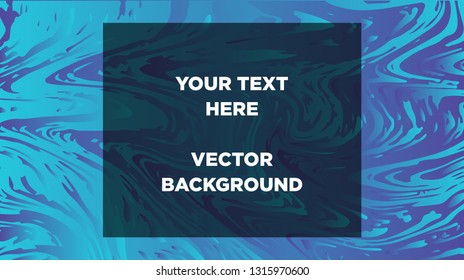 Mixture of acrylic paints. Liquid marble texture. Fluid art. Applicable for design cover, presentation, invitation, flyer, annual report, poster and business card, desing packaging - Vector