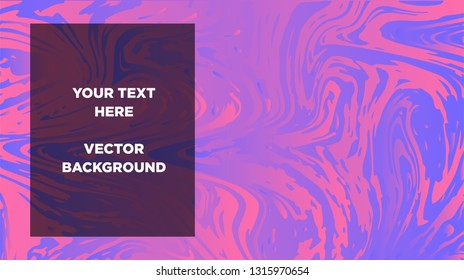 Mixture of acrylic paints. Liquid marble texture. Fluid art. Applicable for design cover, presentation, invitation, flyer, annual report, poster and business card, desing packaging - Vector