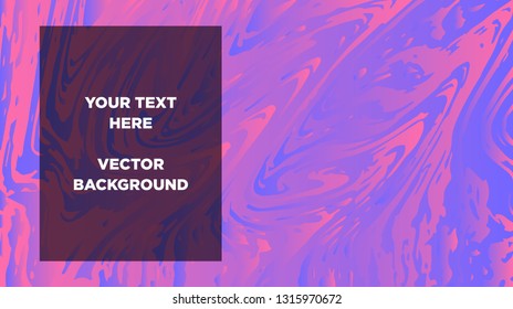 Mixture of acrylic paints. Liquid marble texture. Fluid art. Applicable for design cover, presentation, invitation, flyer, annual report, poster and business card, desing packaging - Vector