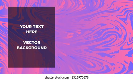 Mixture of acrylic paints. Liquid marble texture. Fluid art. Applicable for design cover, presentation, invitation, flyer, annual report, poster and business card, desing packaging - Vector