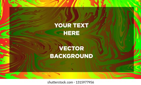 Mixture of acrylic paints. Liquid marble texture. Fluid art. Applicable for design cover, presentation, invitation, flyer, annual report, poster and business card, desing packaging - Vector
