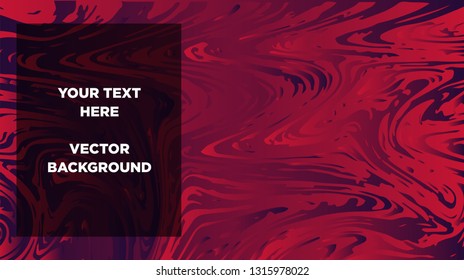 Mixture of acrylic paints. Liquid marble texture. Fluid art. Applicable for design cover, presentation, invitation, flyer, annual report, poster and business card, desing packaging - Vector