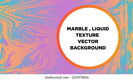 Mixture of acrylic paints. Liquid marble texture. Fluid art. Applicable for design cover, presentation, invitation, flyer, annual report, poster and business card, desing packaging - Vector