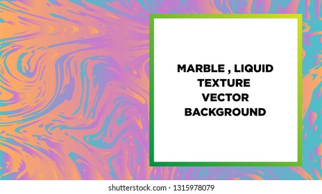 Mixture of acrylic paints. Liquid marble texture. Fluid art. Applicable for design cover, presentation, invitation, flyer, annual report, poster and business card, desing packaging - Vector