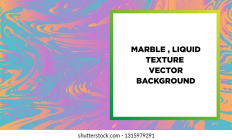 Mixture of acrylic paints. Liquid marble texture. Fluid art. Applicable for design cover, presentation, invitation, flyer, annual report, poster and business card, desing packaging - Vector