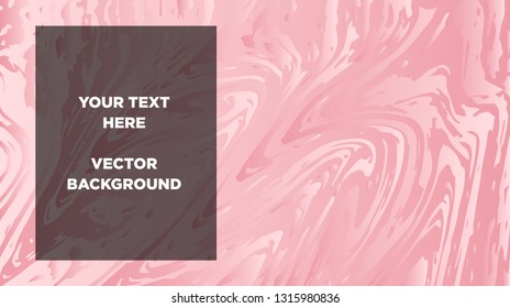 Mixture of acrylic paints. Liquid marble texture. Fluid art. Applicable for design cover, presentation, invitation, flyer, annual report, poster and business card, desing packaging - Vector