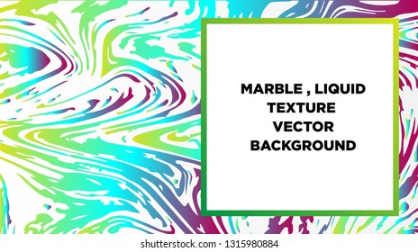 Mixture of acrylic paints. Liquid marble texture. Fluid art. Applicable for design cover, presentation, invitation, flyer, annual report, poster and business card, desing packaging - Vector