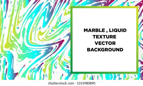 Mixture of acrylic paints. Liquid marble texture. Fluid art. Applicable for design cover, presentation, invitation, flyer, annual report, poster and business card, desing packaging - Vector