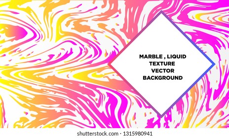 Mixture of acrylic paints. Liquid marble texture. Fluid art. Applicable for design cover, presentation, invitation, flyer, annual report, poster and business card, desing packaging - Vector