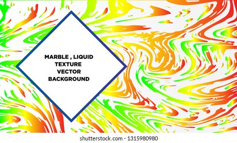 Mixture of acrylic paints. Liquid marble texture. Fluid art. Applicable for design cover, presentation, invitation, flyer, annual report, poster and business card, desing packaging - Vector