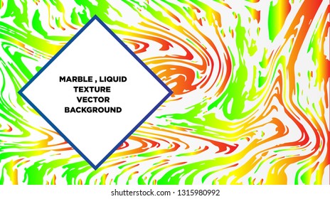 Mixture of acrylic paints. Liquid marble texture. Fluid art. Applicable for design cover, presentation, invitation, flyer, annual report, poster and business card, desing packaging - Vector