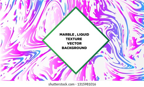 Mixture of acrylic paints. Liquid marble texture. Fluid art. Applicable for design cover, presentation, invitation, flyer, annual report, poster and business card, desing packaging - Vector