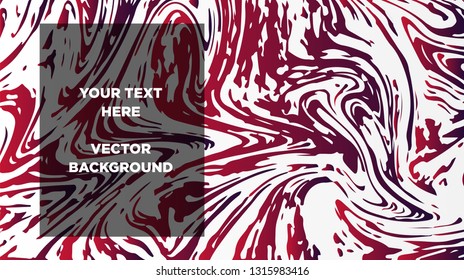 Mixture of acrylic paints. Liquid marble texture. Fluid art. Applicable for design cover, presentation, invitation, flyer, annual report, poster and business card, desing packaging - Vector