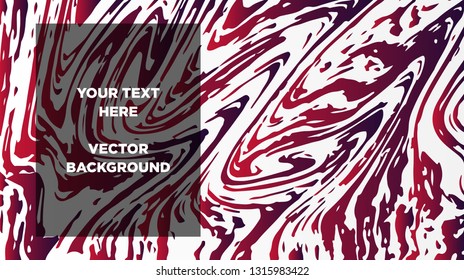 Mixture of acrylic paints. Liquid marble texture. Fluid art. Applicable for design cover, presentation, invitation, flyer, annual report, poster and business card, desing packaging - Vector