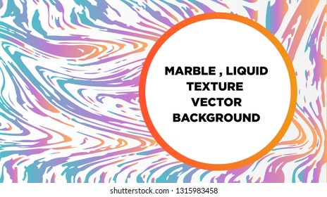 Mixture of acrylic paints. Liquid marble texture. Fluid art. Applicable for design cover, presentation, invitation, flyer, annual report, poster and business card, desing packaging - Vector