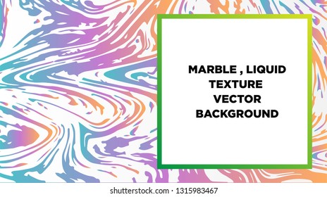 Mixture of acrylic paints. Liquid marble texture. Fluid art. Applicable for design cover, presentation, invitation, flyer, annual report, poster and business card, desing packaging - Vector