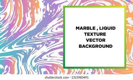 Mixture of acrylic paints. Liquid marble texture. Fluid art. Applicable for design cover, presentation, invitation, flyer, annual report, poster and business card, desing packaging - Vector