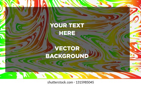 Mixture of acrylic paints. Liquid marble texture. Fluid art. Applicable for design cover, presentation, invitation, flyer, annual report, poster and business card, desing packaging - Vector