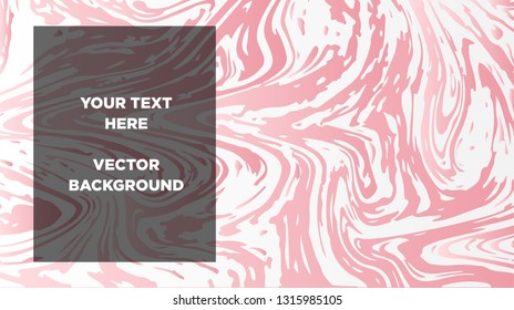Mixture of acrylic paints. Liquid marble texture. Fluid art. Applicable for design cover, presentation, invitation, flyer, annual report, poster and business card, desing packaging - Vector