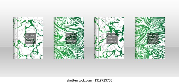 Mixture of acrylic paints. Liquid marble texture. Fluid art. Applicable for design cover, presentation, invitation, flyer, annual report, poster and business card, desing packaging - Vector