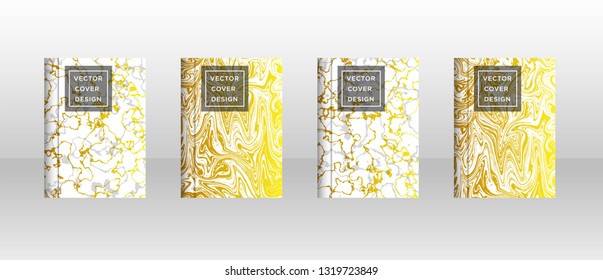 Mixture of acrylic paints. Liquid marble texture. Fluid art. Applicable for design cover, presentation, invitation, flyer, annual report, poster and business card, desing packaging - Vector