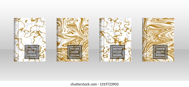 Mixture of acrylic paints. Liquid marble texture. Fluid art. Applicable for design cover, presentation, invitation, flyer, annual report, poster and business card, desing packaging - Vector