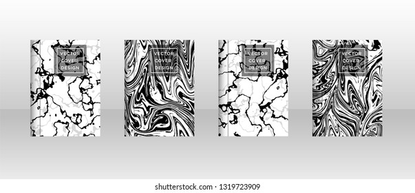 Mezcla de pinturas acrílicas. Textura de mármol líquido. Arte fluido. Aplicable a la cubierta de diseño, presentación, invitación, volante, informe anual, póster y tarjeta de visita, embalaje de diseño - Vector