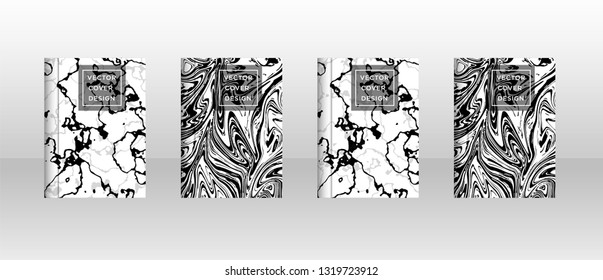 Mixture of acrylic paints. Liquid marble texture. Fluid art. Applicable for design cover, presentation, invitation, flyer, annual report, poster and business card, desing packaging - Vector