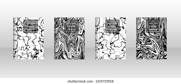 Mixture of acrylic paints. Liquid marble texture. Fluid art. Applicable for design cover, presentation, invitation, flyer, annual report, poster and business card, desing packaging - Vector