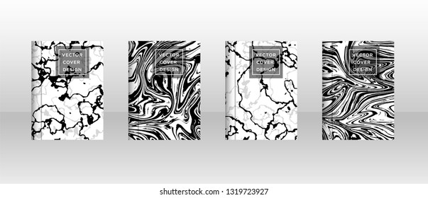 Mixture of acrylic paints. Liquid marble texture. Fluid art. Applicable for design cover, presentation, invitation, flyer, annual report, poster and business card, desing packaging - Vector