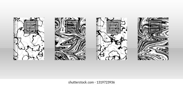 Mixture of acrylic paints. Liquid marble texture. Fluid art. Applicable for design cover, presentation, invitation, flyer, annual report, poster and business card, desing packaging - Vector