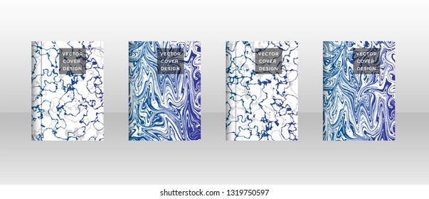 Mixture of acrylic paints. Liquid marble texture. Fluid art. Applicable for design cover, presentation, invitation, flyer, annual report, poster and business card, desing packaging - Vector