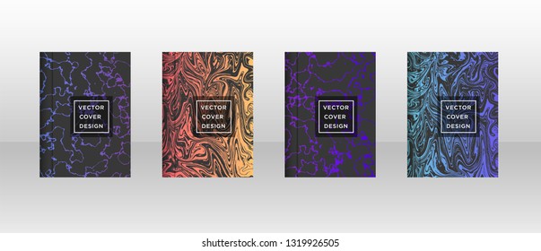 Mixture of acrylic paints. Liquid marble texture. Fluid art. Applicable for design cover, presentation, invitation, flyer, annual report, poster and business card, desing packaging - Vector