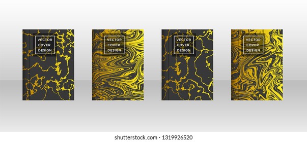 Mixture of acrylic paints. Liquid marble texture. Fluid art. Applicable for design cover, presentation, invitation, flyer, annual report, poster and business card, desing packaging - Vector