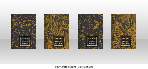 Mixture of acrylic paints. Liquid marble texture. Fluid art. Applicable for design cover, presentation, invitation, flyer, annual report, poster and business card, desing packaging - Vector