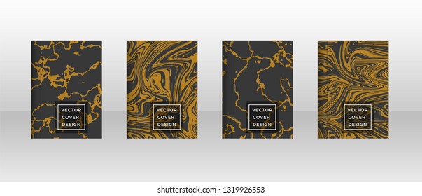 Mixture of acrylic paints. Liquid marble texture. Fluid art. Applicable for design cover, presentation, invitation, flyer, annual report, poster and business card, desing packaging - Vector
