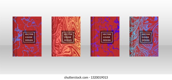 Mixture of acrylic paints. Liquid marble texture. Fluid art. Applicable for design cover, presentation, invitation, flyer, annual report, poster and business card, desing packaging - Vector