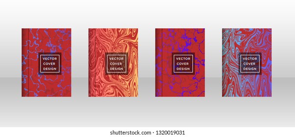 Mixture of acrylic paints. Liquid marble texture. Fluid art. Applicable for design cover, presentation, invitation, flyer, annual report, poster and business card, desing packaging - Vector