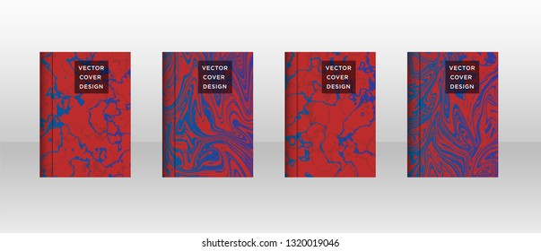 Mixture of acrylic paints. Liquid marble texture. Fluid art. Applicable for design cover, presentation, invitation, flyer, annual report, poster and business card, desing packaging - Vector