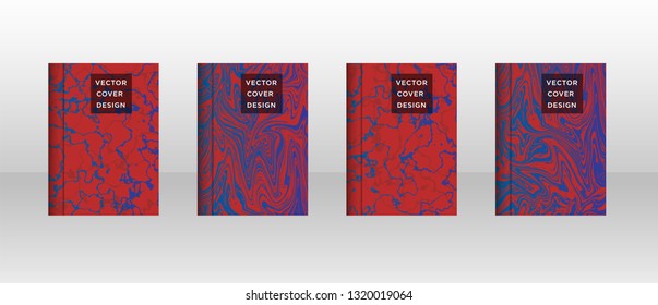 Mixture of acrylic paints. Liquid marble texture. Fluid art. Applicable for design cover, presentation, invitation, flyer, annual report, poster and business card, desing packaging - Vector