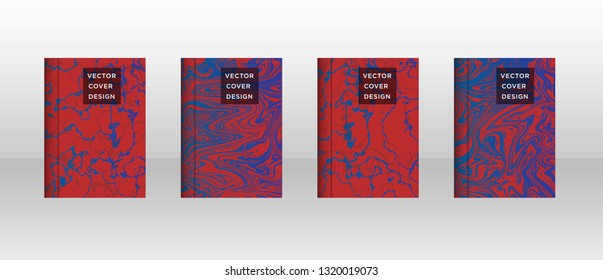 Mixture of acrylic paints. Liquid marble texture. Fluid art. Applicable for design cover, presentation, invitation, flyer, annual report, poster and business card, desing packaging - Vector