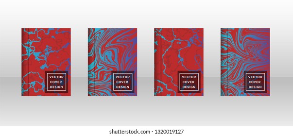 Mixture of acrylic paints. Liquid marble texture. Fluid art. Applicable for design cover, presentation, invitation, flyer, annual report, poster and business card, desing packaging - Vector