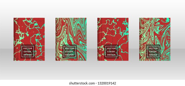 Mixture of acrylic paints. Liquid marble texture. Fluid art. Applicable for design cover, presentation, invitation, flyer, annual report, poster and business card, desing packaging - Vector