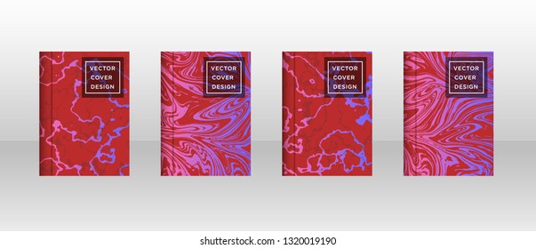 Mixture of acrylic paints. Liquid marble texture. Fluid art. Applicable for design cover, presentation, invitation, flyer, annual report, poster and business card, desing packaging - Vector