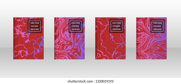 Mixture of acrylic paints. Liquid marble texture. Fluid art. Applicable for design cover, presentation, invitation, flyer, annual report, poster and business card, desing packaging - Vector
