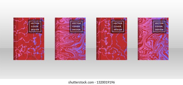 Mixture of acrylic paints. Liquid marble texture. Fluid art. Applicable for design cover, presentation, invitation, flyer, annual report, poster and business card, desing packaging - Vector