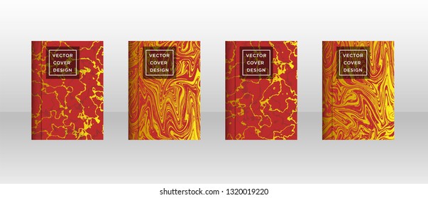 Mixture of acrylic paints. Liquid marble texture. Fluid art. Applicable for design cover, presentation, invitation, flyer, annual report, poster and business card, desing packaging - Vector