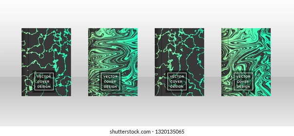 Mixture of acrylic paints. Liquid marble texture. Fluid art. Applicable for design cover, presentation, invitation, flyer, annual report, poster and business card, desing packaging - Vector