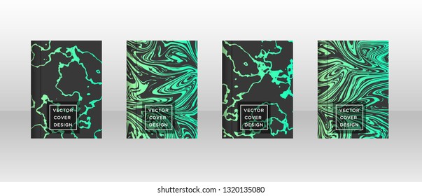 Mixture of acrylic paints. Liquid marble texture. Fluid art. Applicable for design cover, presentation, invitation, flyer, annual report, poster and business card, desing packaging - Vector